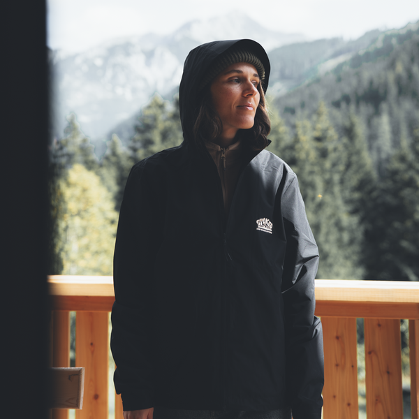 Black "Outbound" Windbreaker Jacket