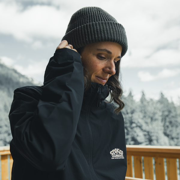 Black "Outbound" Windbreaker Jacket