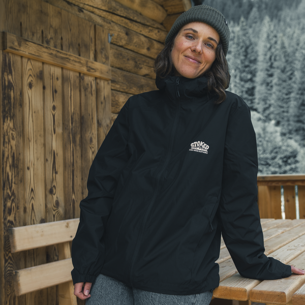 Black "Outbound" Windbreaker Jacket