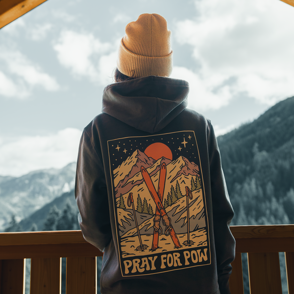 Organic "Pray for Pow" Hoodie