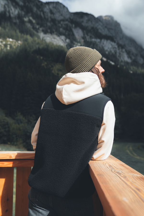 Recycled "Rainbow" Sherpa Fleece Vest