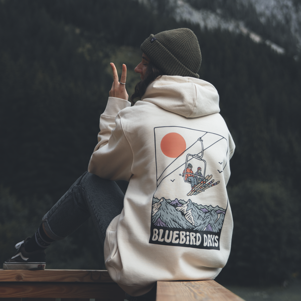 Organic "Bluebird Days" Hoodie