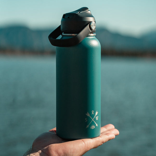 1L "Roamer" Water Bottle - Mountain Mist - Stoked&Woke Clothing