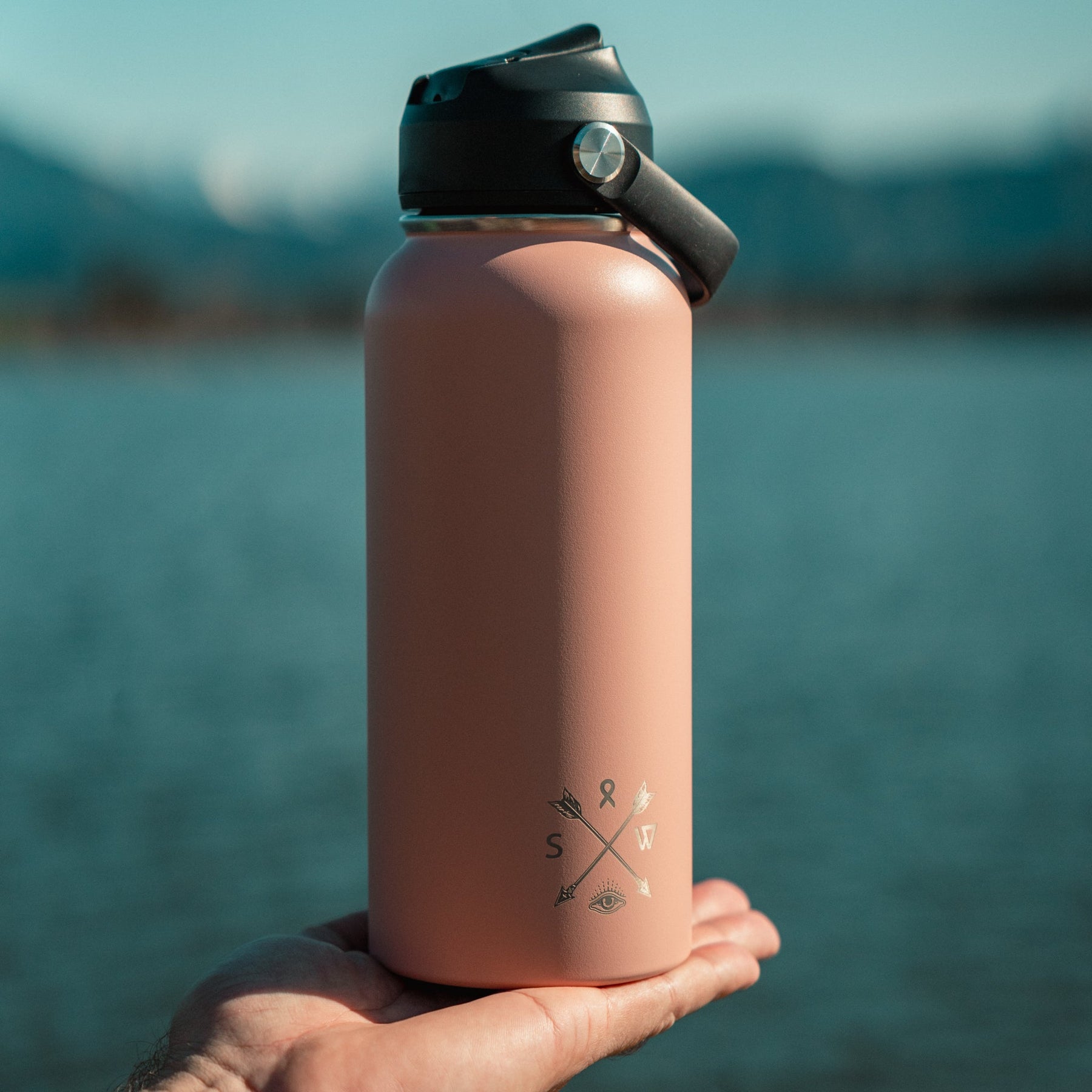 1L "Roamer" Water Bottle - Sunset Glow - Stoked&Woke Clothing