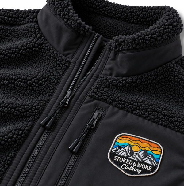 Recycled "Rainbow" Sherpa Fleece Vest