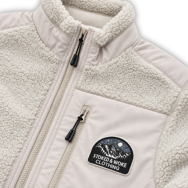 Recycled "Starry Night" Sherpa Fleece Jacket