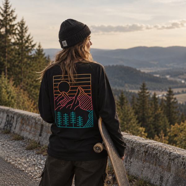 Organic "Afterglow" Long Sleeve Tee