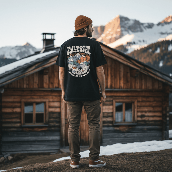 Black Limited Edition "Zillertal x S&W" Tee - Stoked&Woke Clothing