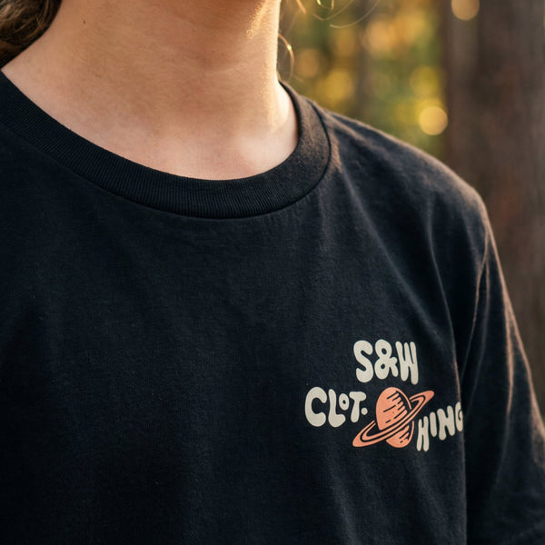 Kids "Between Peaks and Planets" - Tee - Stoked&Woke Clothing