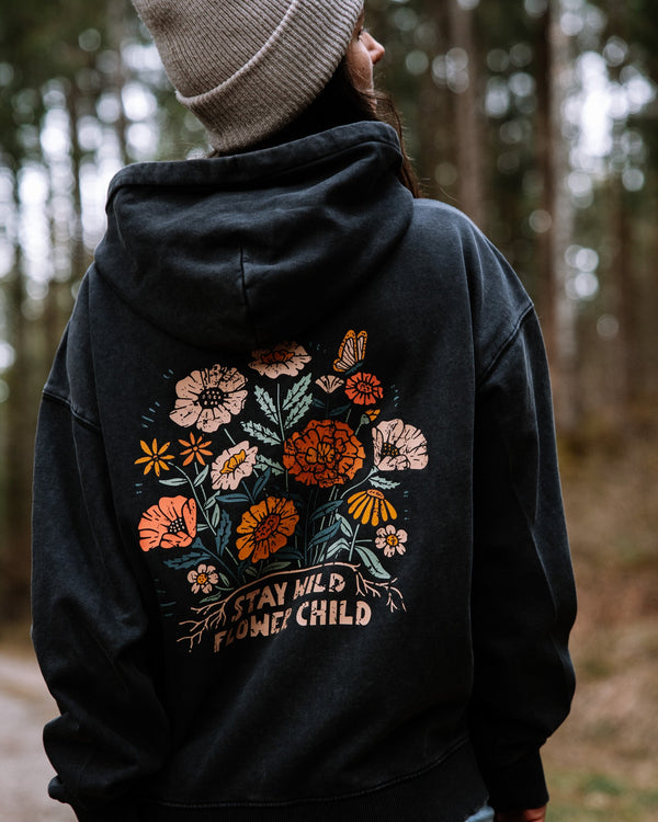 Limited Edition "Stay Wild Flower Child" Hoodie - Stoked&Woke Clothing