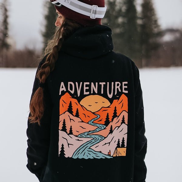 Organic "Adventure" Hoodie - Stoked&Woke Clothing