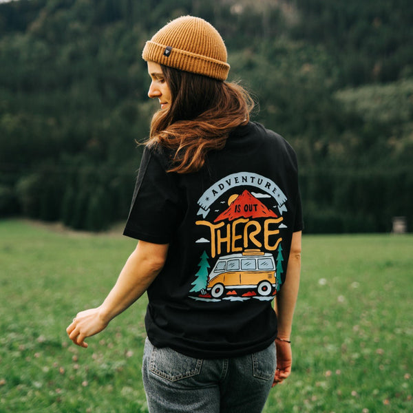 Organic "Adventure is out There" Tee - Stoked&Woke Clothing