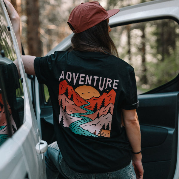 Organic "Adventure" Tee - Stoked&Woke Clothing