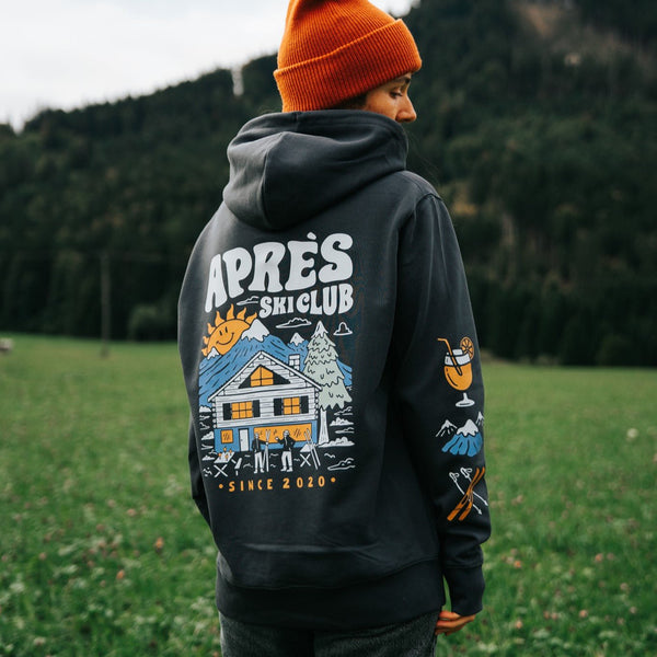 Organic "Aprés Ski Club" Hoodie - Stoked&Woke Clothing