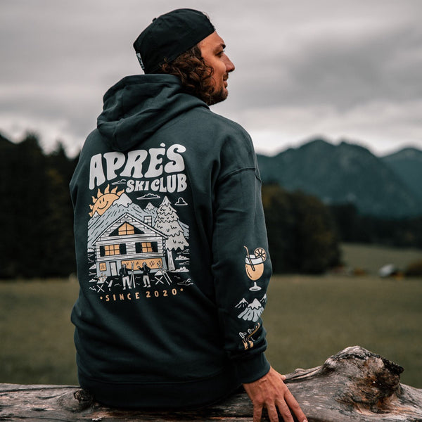 Organic "Aprés Ski Club" Hoodie - Stoked&Woke Clothing