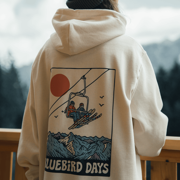 Organic "Bluebird Days" Hoodie - Stoked&Woke Clothing
