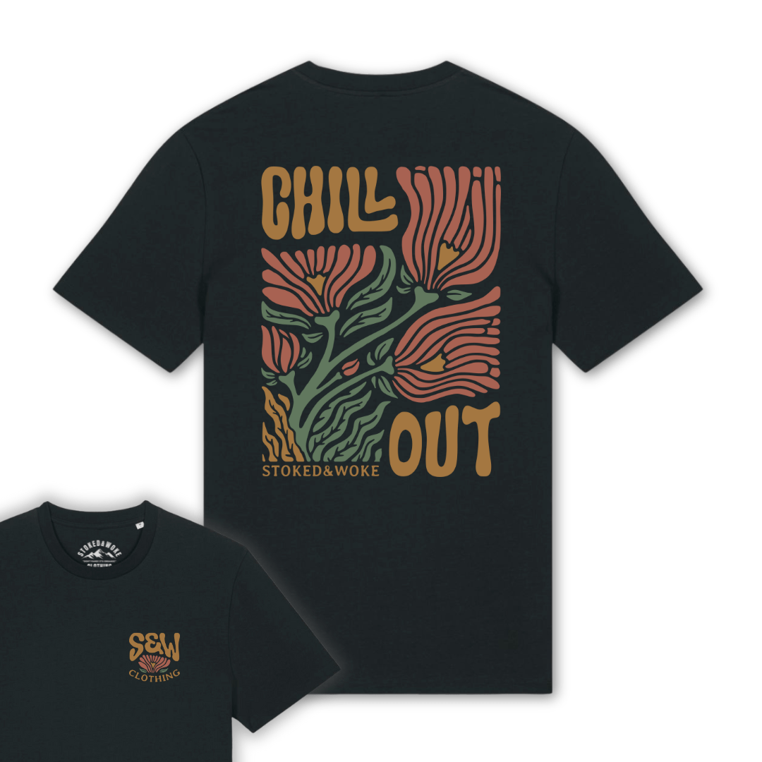 Organic "Chill Out" Tee - Stoked&Woke Clothing