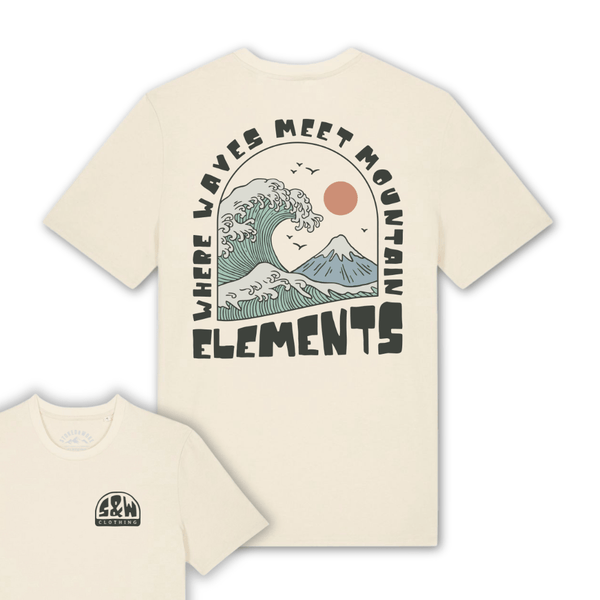 Organic "Elements" Tee - Stoked&Woke Clothing
