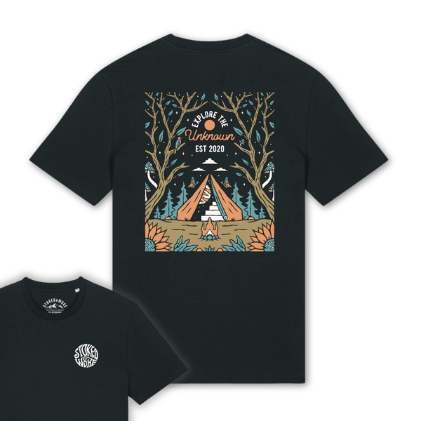 Organic "Explore the Unknown" Tee - Stoked&Woke Clothing