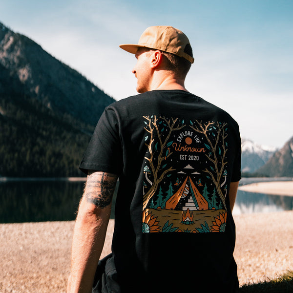 Organic "Explore the Unknown" Tee - Stoked&Woke Clothing