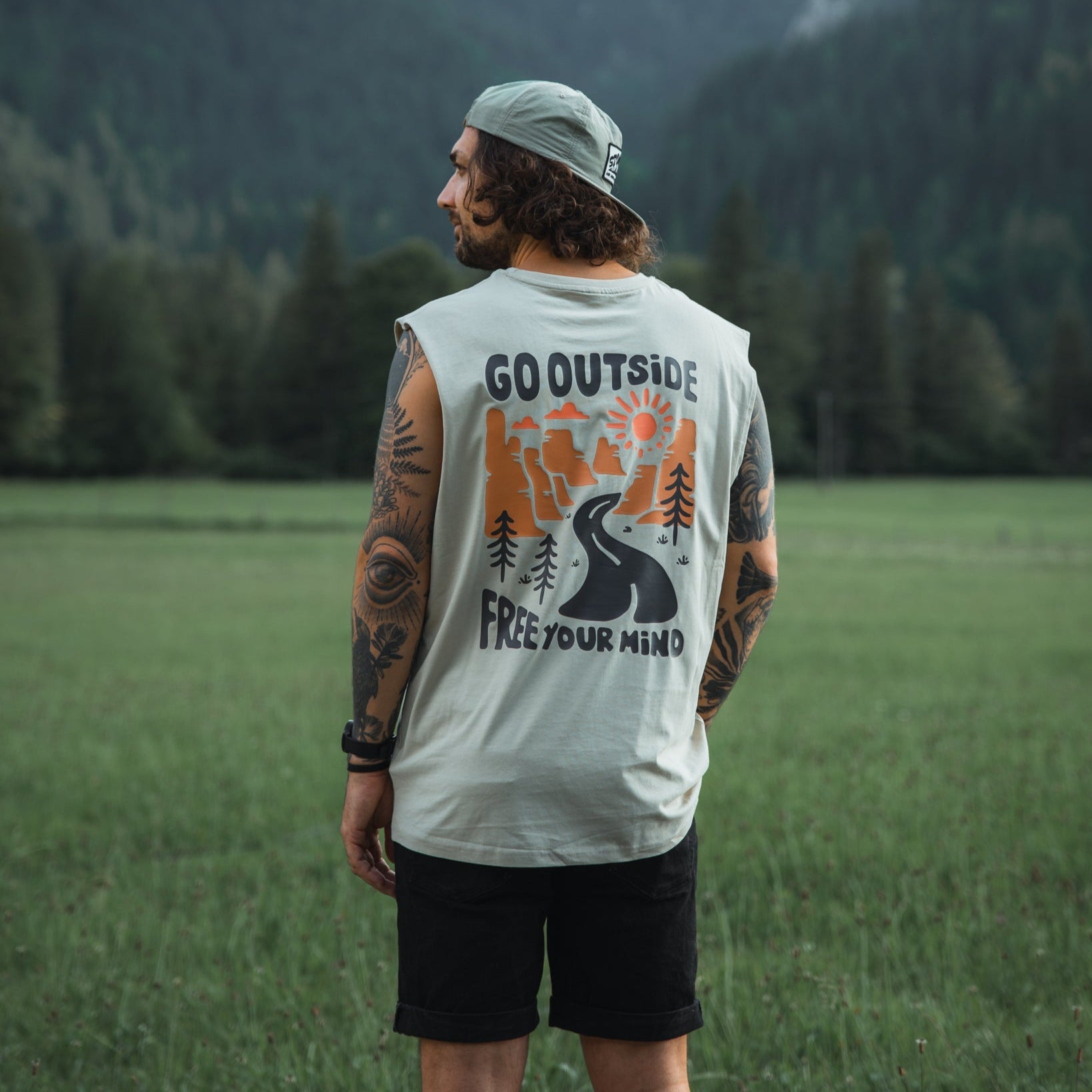 Organic "Free Your Mind" Tank Top - Stoked&Woke Clothing