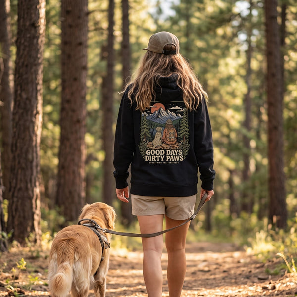 Organic "Good Days - Dirty Paws" Hoodie - Stoked&Woke Clothing