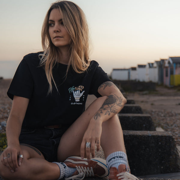 Organic "Hang Loose" Tee - Stoked&Woke Clothing