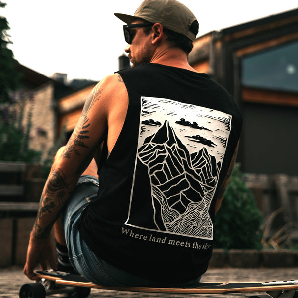 Organic "Land Meets Sky" Tank Top - Stoked&Woke Clothing
