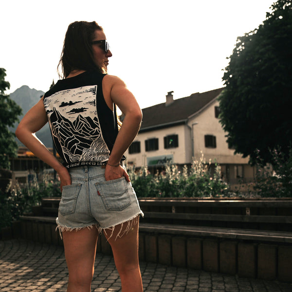 Organic "Land Meets Sky" Tank Top - Stoked&Woke Clothing