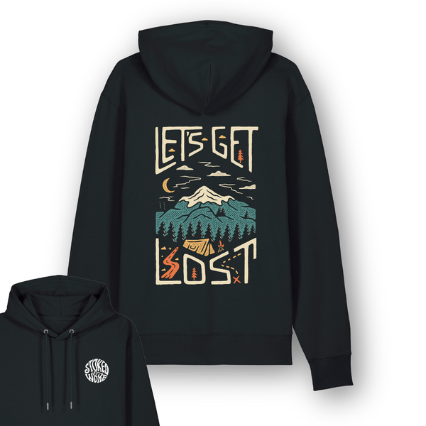 Organic "Let's Get Lost" Hoodie - Stoked&Woke Clothing