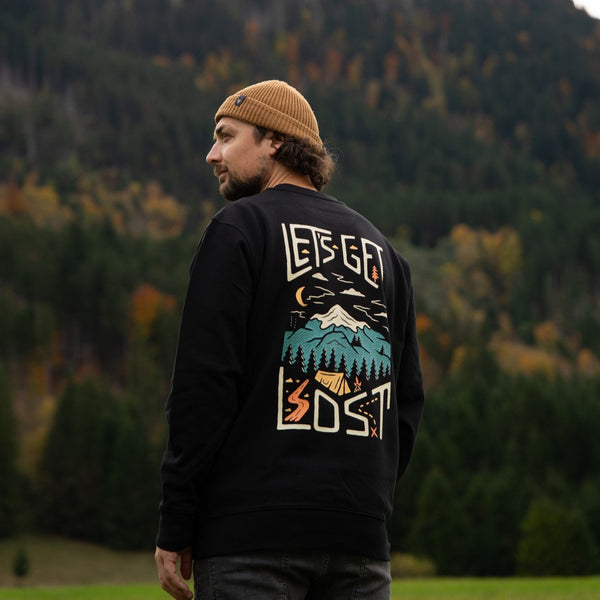 Organic "Lets Get Lost" Sweatshirt - Stoked&Woke Clothing