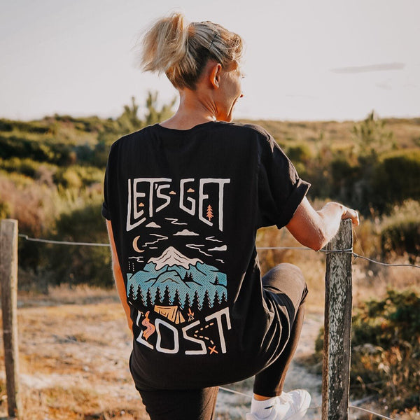 Organic "Let's Get Lost" Tee - Stoked&Woke Clothing