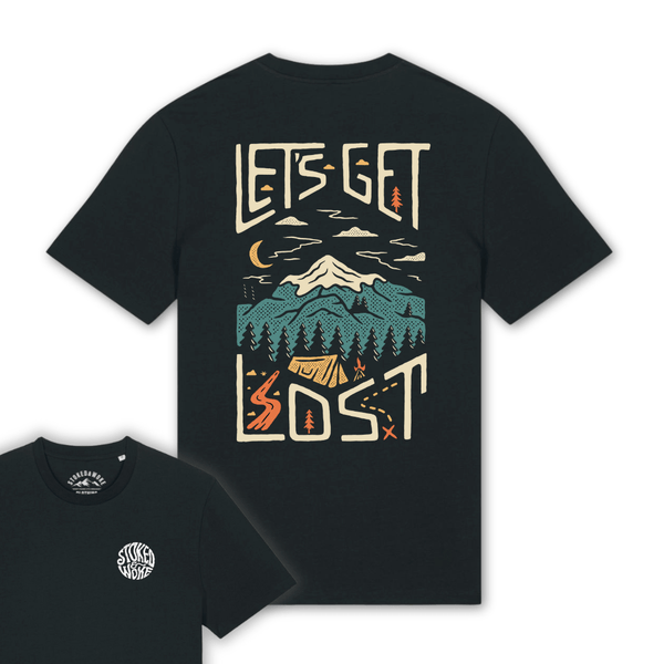 Organic "Let's Get Lost" Tee - Stoked&Woke Clothing