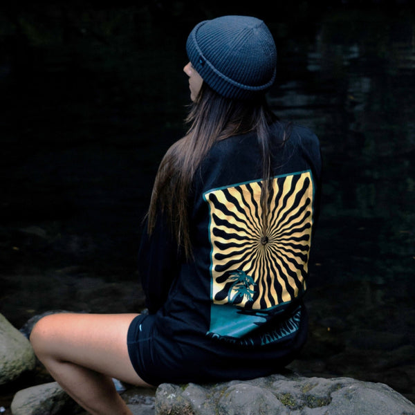 Organic "Lost in Paradise" Long Sleeve Tee - Stoked&Woke Clothing