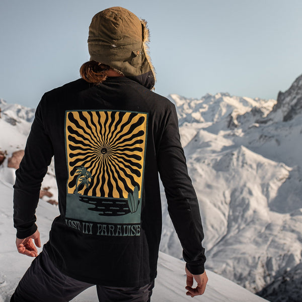 Organic "Lost in Paradise" Long Sleeve Tee - Stoked&Woke Clothing