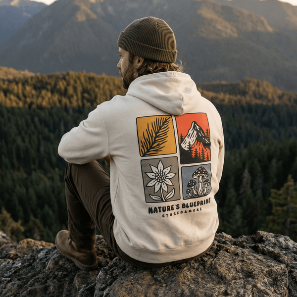Organic "Nature's Blueprint" Hoodie - Stoked&Woke Clothing