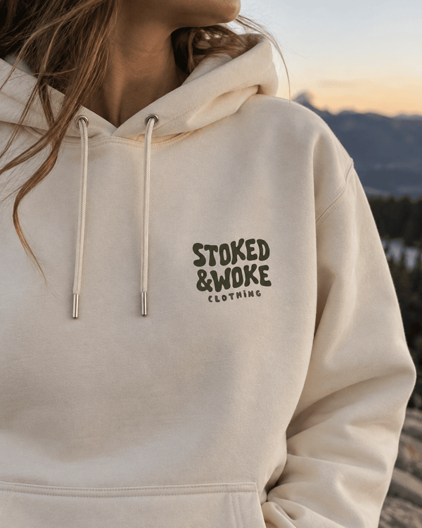Organic "No Signal" Hoodie - Stoked&Woke Clothing
