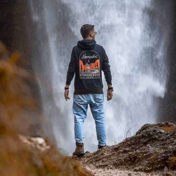 Organic "Nomadic" Hoodie - Stoked&Woke Clothing