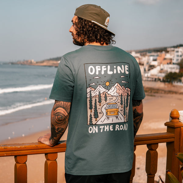 Organic "Offline" Tee - Stoked&Woke Clothing