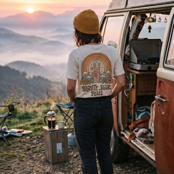 Organic "Protect Your Peace" Tee - Stoked&Woke Clothing