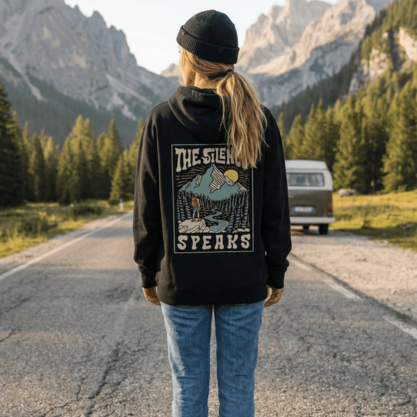 Organic "Silence Speaks" Hoodie - Stoked&Woke Clothing