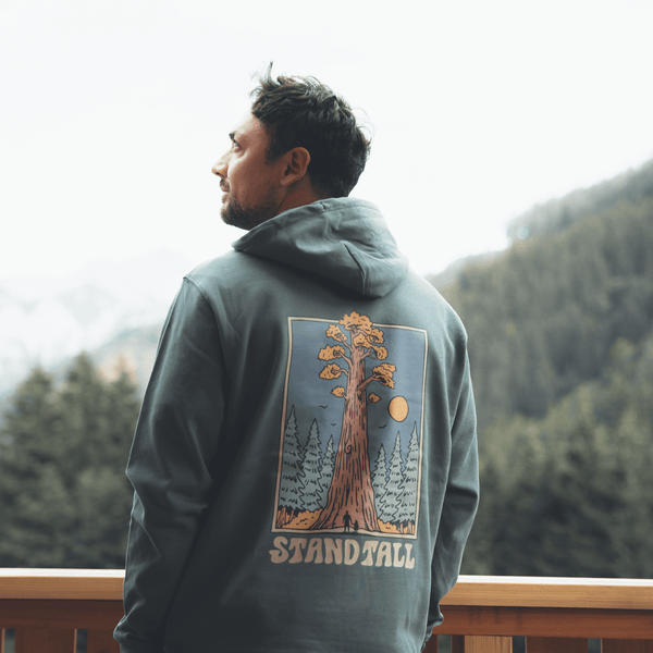 Organic "Stand Tall" Hoodie - Stoked&Woke Clothing