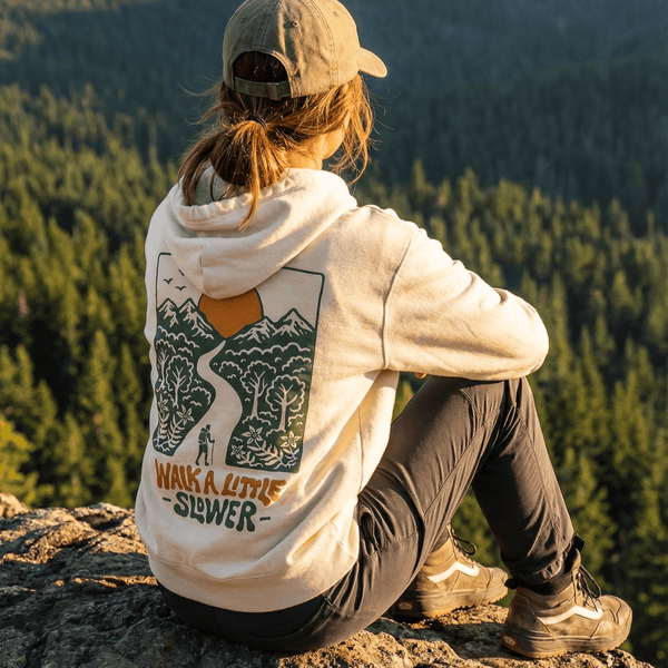 Organic "Walk a Little Slower" Hoodie - Stoked&Woke Clothing