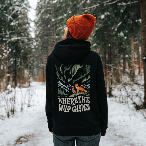 Organic "Where The Wild Glows" Hoodie - Stoked&Woke Clothing