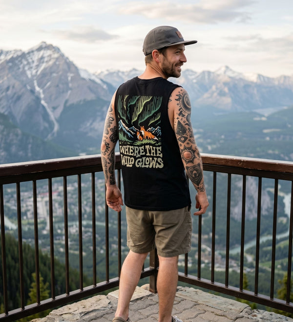 Organic "Where The Wild Glows" Tank Top - Stoked&Woke Clothing