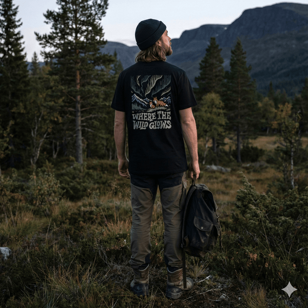 Organic "Where The Wild Glows" Tee - Stoked&Woke Clothing