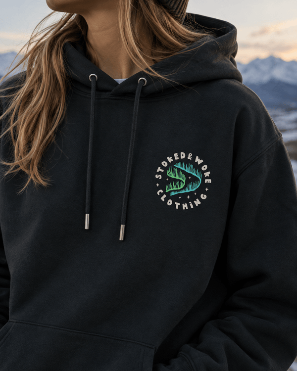 Organic "Worth the journey" Hoodie - Stoked&Woke Clothing