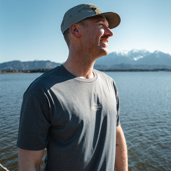 Recycled "Active" Tee in Graphite - Stoked&Woke Clothing