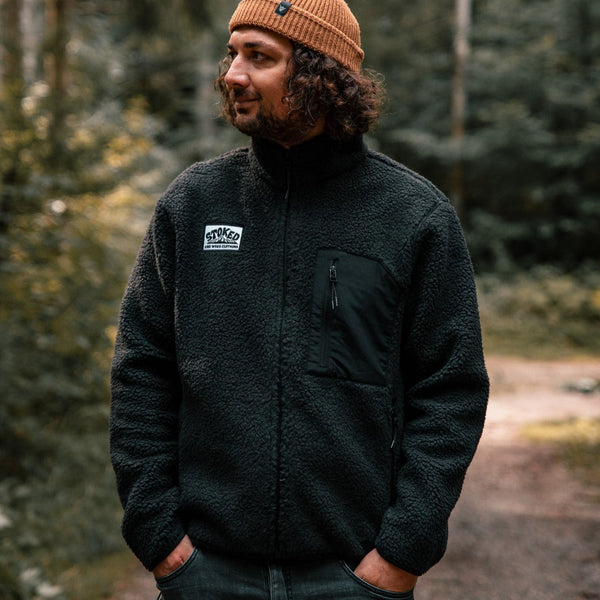 Recycled "Explorer" Sherpa Fleece Jacket - Stoked&Woke Clothing