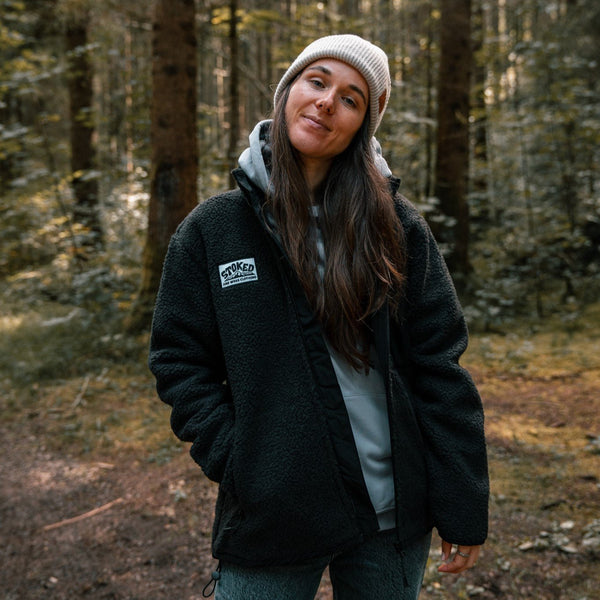 Recycled "Explorer" Sherpa Fleece Jacket - Stoked&Woke Clothing